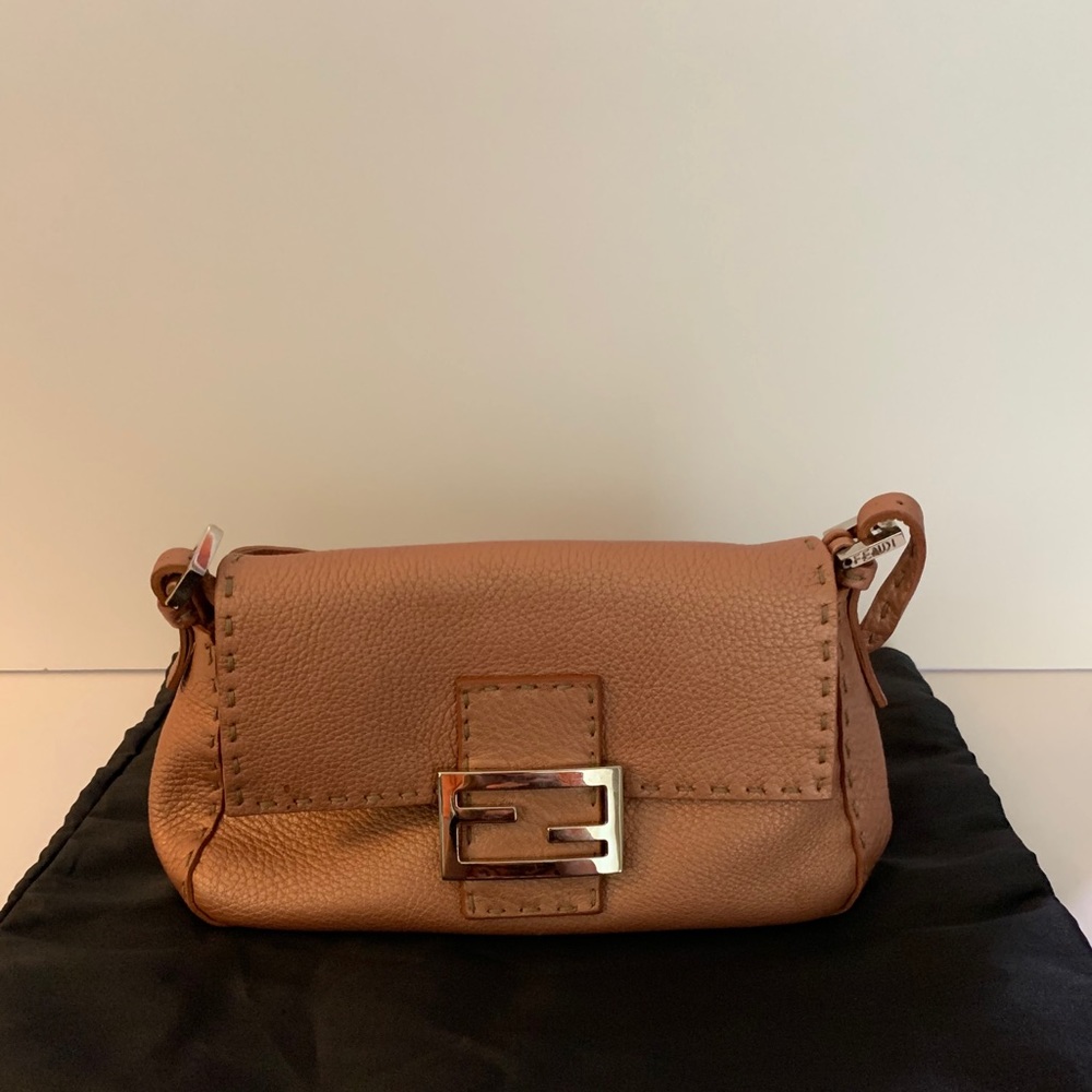 Pink Fendi Mini Mama Metallic